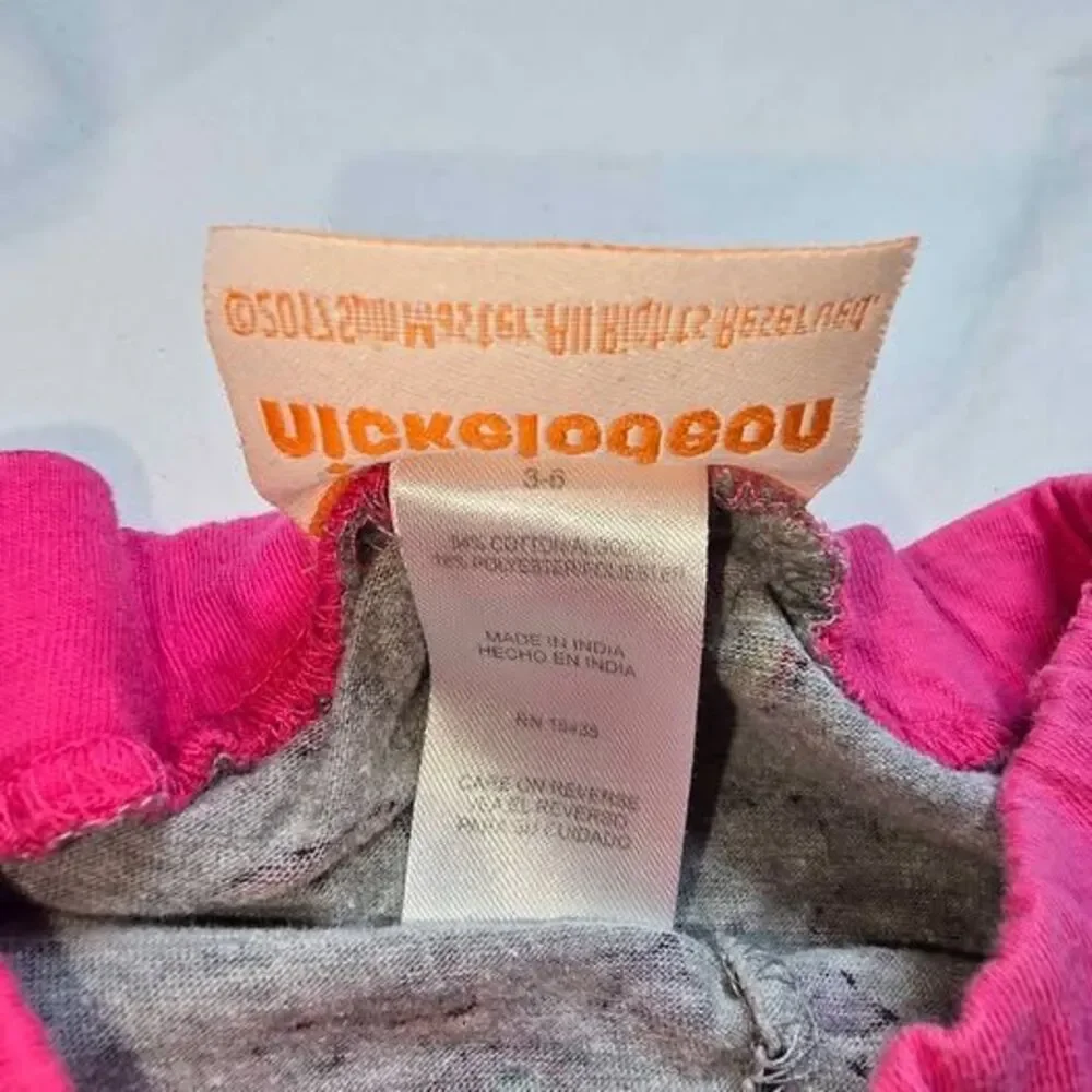 Nickeldeon 3-6 month baby pants rainbow peace sign